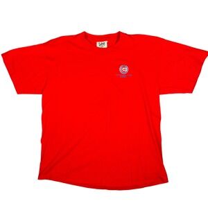 Lee Sport Chicago Cubs‎ 1998 National League Playoffs Red T Shirt Mens L